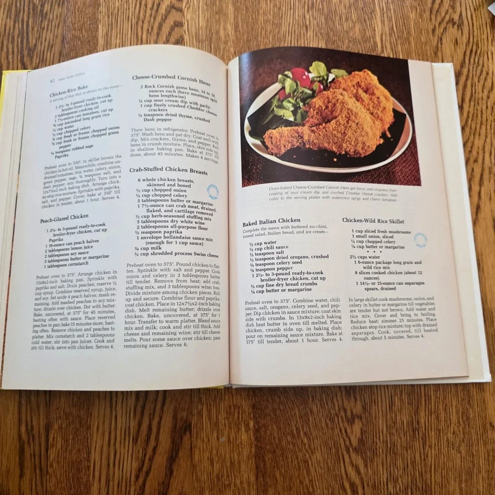 Better Homes and Gardens After Work Cook Book 1982 Vintage Hardcover 230 Recipes